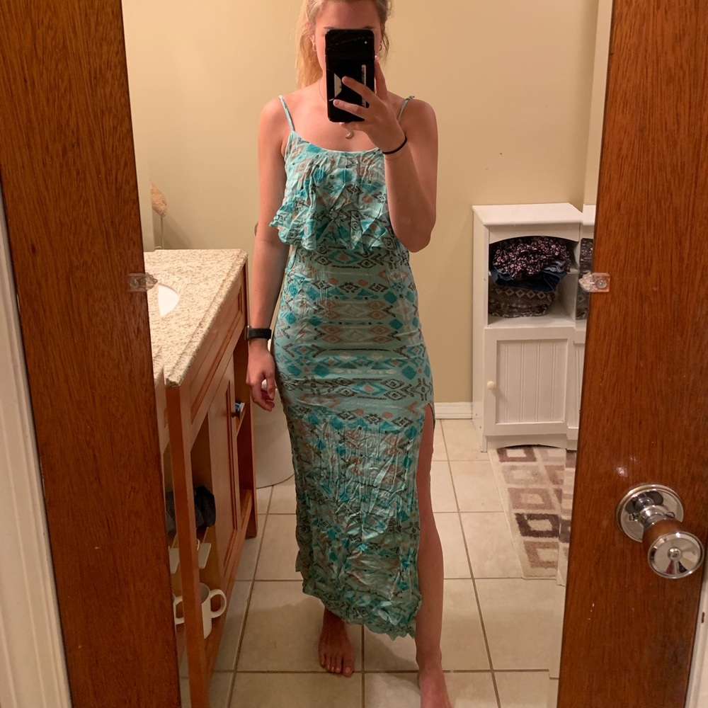 Tribal Print Maxi Dress